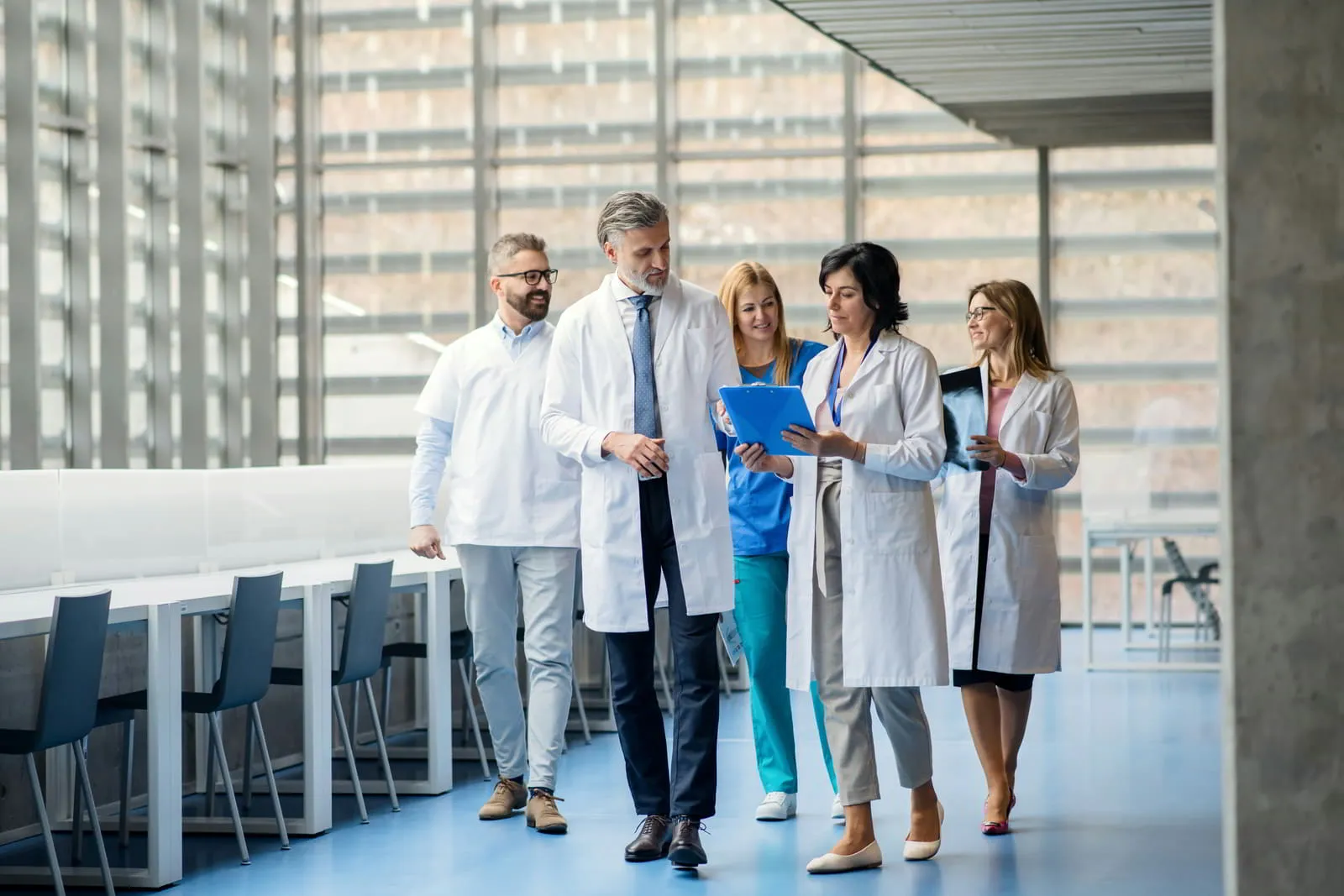 Healthcare professional in a clinical setting